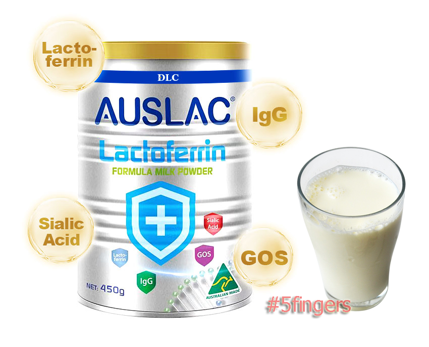 Cách dùng sữa non auslac lactoferrin của úc