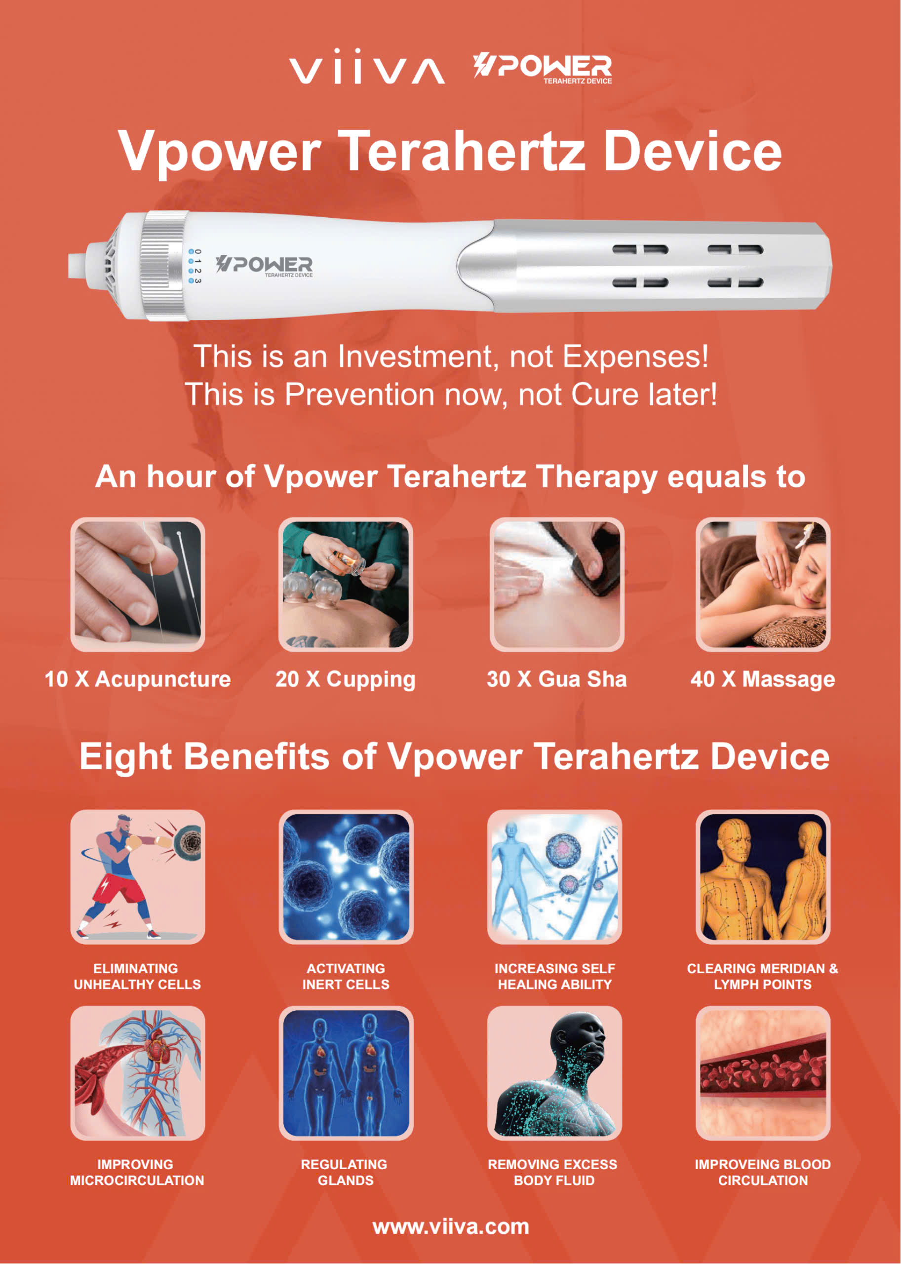 Introduction to the Vpower Terahertz Device by Viiva