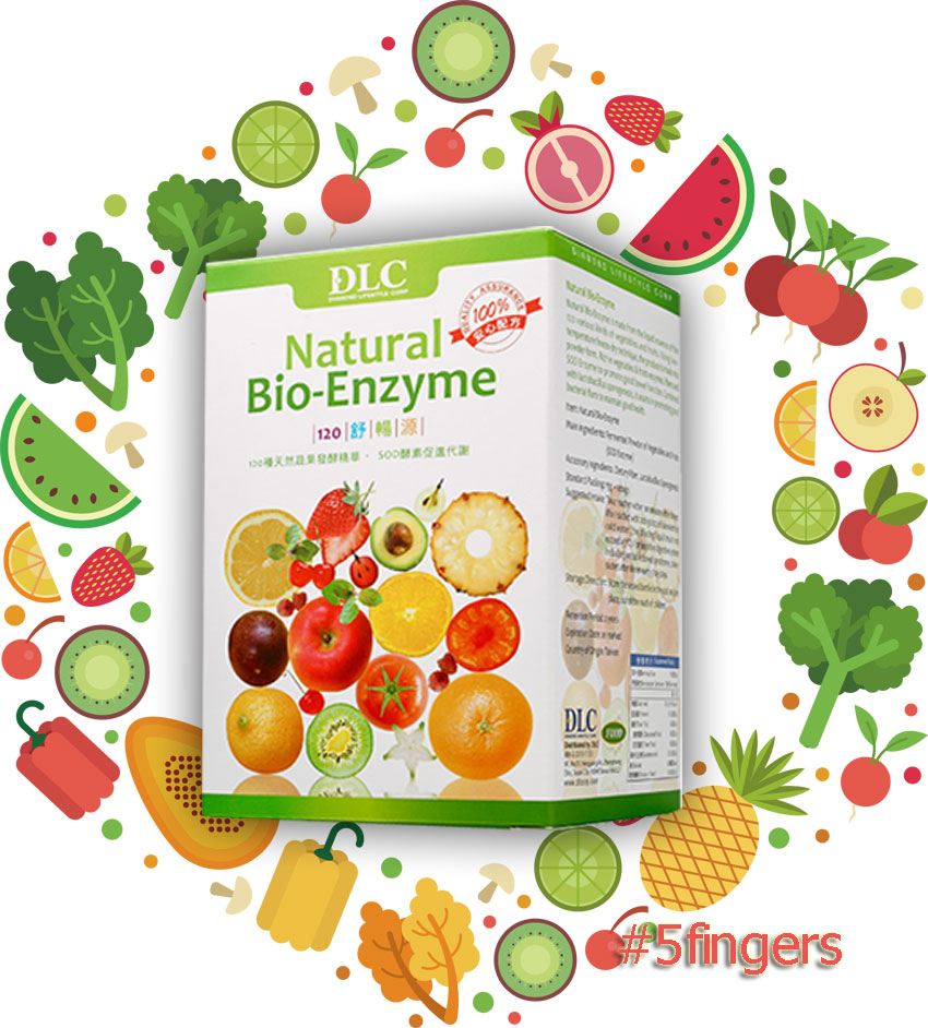 Natural Bio Enzyme bổ sung 120 loại emzym từ trái cây và rau củ quả